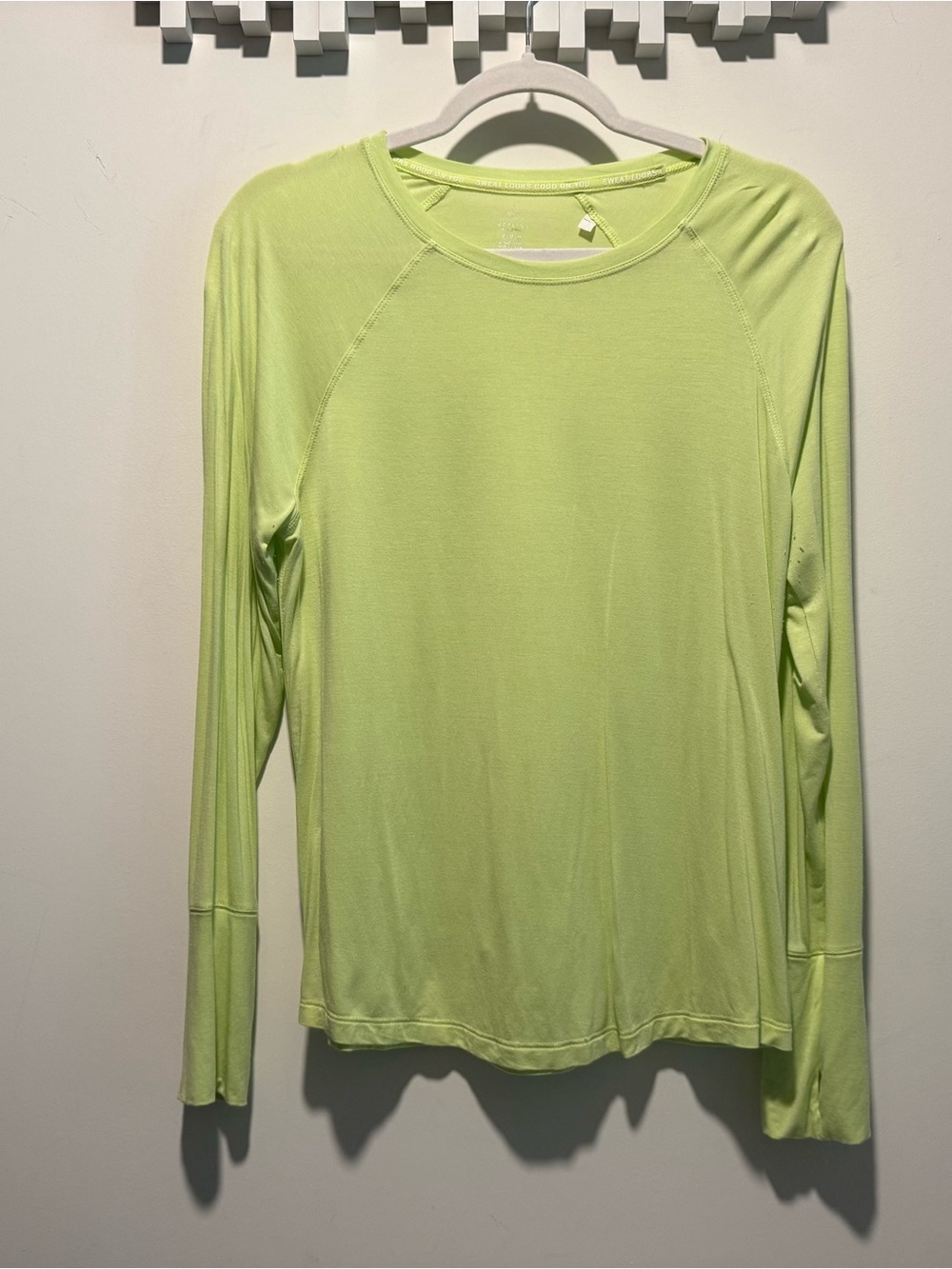 Women’s Long Sleeve Performance Top - Lime Green